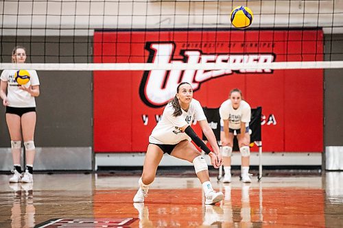 MIKAELA MACKENZIE / FREE PRESS
	
Wesmen women&#x573; volleyball player Selva Planincic during practice at the Duckworth Centre on Wednesday, Oct. 9, 2024.

For Mike Sawatzky story.
Winnipeg Free Press 2024