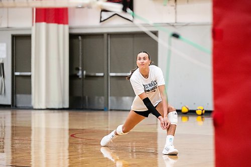 MIKAELA MACKENZIE / FREE PRESS
	
Wesmen women&#x573; volleyball player Selva Planincic during practice at the Duckworth Centre on Wednesday, Oct. 9, 2024.

For Mike Sawatzky story.
Winnipeg Free Press 2024