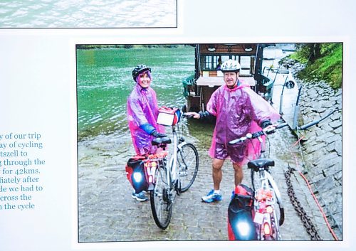 MIKAELA MACKENZIE / FREE PRESS
	
Linda Kisil and her partner, Murray Chimilar, on a cycling trip along the Danube.

For Josh passages story.
Winnipeg Free Press 2024