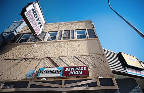 Ruth Bonneville / Free Press

Biz - Cambridge Hotel

The Cambridge Hotel on Pembina Hwy. - which was built in the 1930's is closing next month.  A developer will be building a 6-storey residential block.

Note: Manager did not want his photo taken.

See story by Gabby 

Oct 9th , 2023
