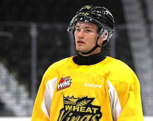 Brandon Wheat Kings forward Caleb Hadland said his club has to have fun and play for each other to get out of their current mini slump. (Perry Bergson/The Brandon Sun)