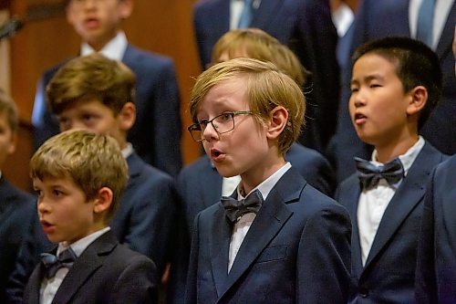 BROOK JONES/FREE PRESS
The Winnipeg Boys Choir is celebrating its centennial this year. The choir performs for Manitoba Lt.-Gov. Anita Neville in celebration of their centennial milestone at Government House in Winnipeg, Man., Thursday, Oct. 10, 2024.