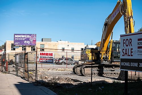 MIKAELA MACKENZIE / FREE PRESS
	
The cleaned up rubble site at 843 Main Street on Friday, Oct. 11, 2024.

For Joyanne story.
Winnipeg Free Press 2024