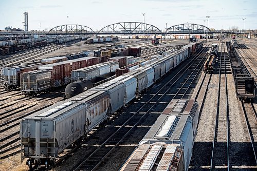 JOHN WOODS / FREE PRESS
Rail-yard in downtown Winnipeg Monday, October 14, 2024. 

Reporter: ?