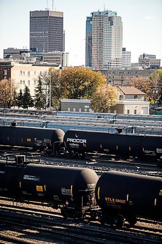 JOHN WOODS / FREE PRESS
Rail-yard in downtown Winnipeg Monday, October 14, 2024. 

Reporter: ?