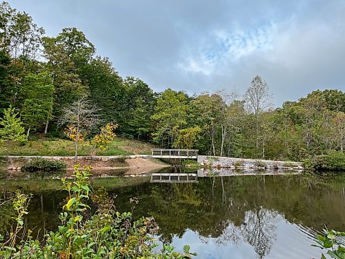 NADYA PANKIW / FREE PRESS
Pandapas Pond at Jefferson National Forest features a packed-gravel loop perfect for hikers, bikers, dog walkers, bird watchers and baby strollers.