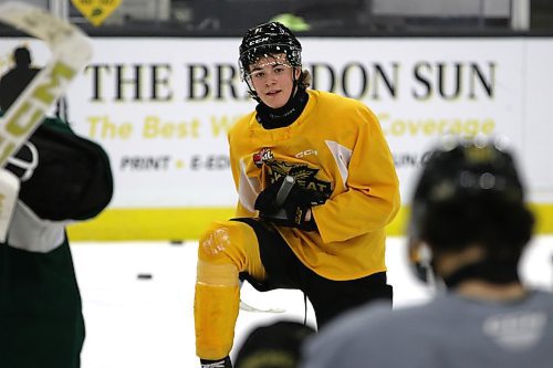 Brandon Wheat Kings rookie forward Brady Turko of McCreary scored his first goal of the Western Hockey League season in a 6-1 loss to the Medicine Hat Tigers on Friday. (Perry Bergson/The Brandon Sun)
Oct. 16, 2024