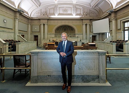 MIKE DEAL / FREE PRESS
Glenn Joyal, Chief Justice of the Court of King's Bench of Manitoba, in court room 210, Tuesday afternoon.
Reporter: Katrina Clarke
241015 - Tuesday, October 15, 2024.