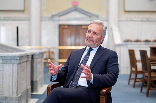 MIKE DEAL / FREE PRESS
Glenn Joyal, Chief Justice of the Court of King's Bench of Manitoba, in court room 210, Tuesday afternoon.
Reporter: Katrina Clarke
241015 - Tuesday, October 15, 2024.