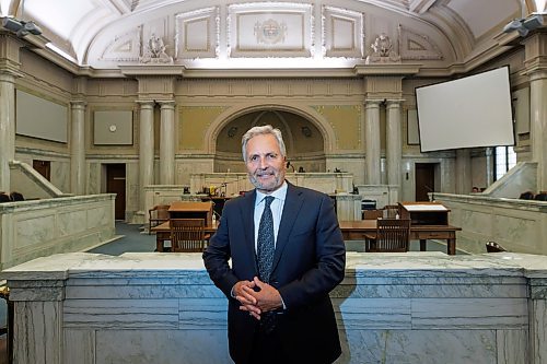 MIKE DEAL / FREE PRESS
Glenn Joyal, Chief Justice of the Court of King's Bench of Manitoba, in court room 210, Tuesday afternoon.
Reporter: Katrina Clarke
241015 - Tuesday, October 15, 2024.