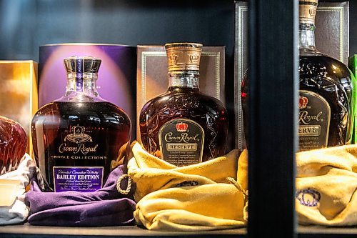 MIKAELA MACKENZIE / FREE PRESS
Marc Andre has no plans to crack the seal on the dozens of bottles of Crown Royal in his collection.