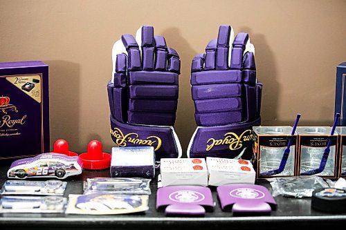 MIKAELA MACKENZIE / FREE PRESS
Marc Andre’s Crown Royal hoard includes much more than hooch.