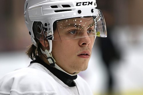 New Brandon Wheat Kings forward Raiden Zacharias is back in the Western Hockey League after stints with the Regina Pats and Everett Silvertips. Zacharias made his debut with the injury-ravaged Wheat Kings on Wednesday in a 6-3 victory over the Spokane Chiefs. (Perry Bergson/The Brandon Sun)
Oct. 18, 2024