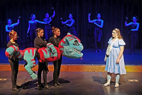 Actors perform in the dress rehearsal for Mecca Production's presentation of Alice@Wonderland at the Western Manitoba Centennial Auditorium on Thursday evening. Mecca’s 11th all kids musical opens tonight and has two performances on Saturday. See Page A2 for the story.
(Tim Smith/The Brandon Sun)