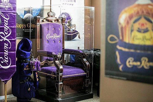 MIKAELA MACKENZIE / FREE PRESS
	
Marc Andre&#x2019;s Crown Royal whisky memorabilia collection on Wednesday, Oct. 16, 2024.

For Dave Sanderson story.
Winnipeg Free Press 2024