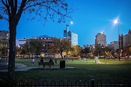 MIKAELA MACKENZIE / FREE PRESS
	
Central Park in the evening on Friday, Oct. 11, 2024.

For Conrad Sweatman story.
Winnipeg Free Press 2024