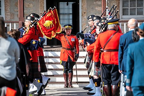 MIKAELA MACKENZIE / FREE PRESS
	
Scott McMurchy, new commanding officer of the Manitoba RCMP, watches the parade march past during the Manitoba RCMP ceremonial transfer of command from Rob Hill to Scott McMurchy at Lower Fort Garry National Historic Site on Thursday, Oct. 17, 2024.

Standup.
Winnipeg Free Press 2024