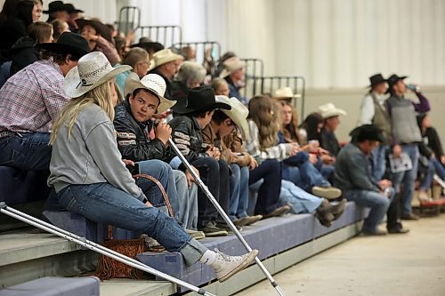 A young man sits in the audience with a pair of crutches. (Photos by Connor McDowell/Brandon Sun)