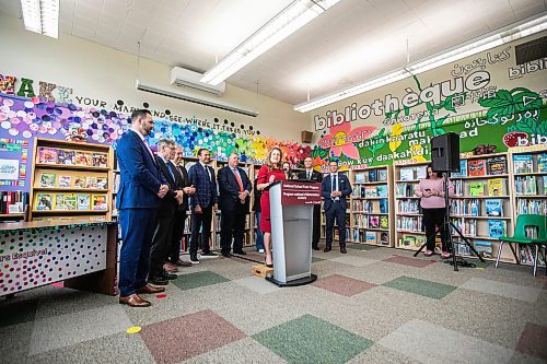 MIKAELA MACKENZIE / FREE PRESS
	
Deputy prime minister Chrystia Freeland announces school nutrition program funding at Marion School in Winnipeg on Friday, Oct. 18, 2024.

For Maggie story.
Winnipeg Free Press 2024