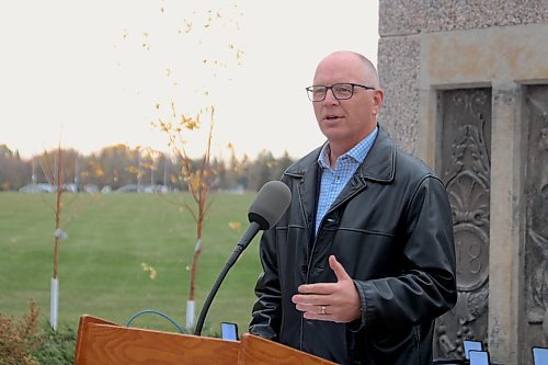 NICOLE BUFFIE / FREE PRESS Mayor Scott Gillingham at the Winnipeg 150 Medal ceremony.