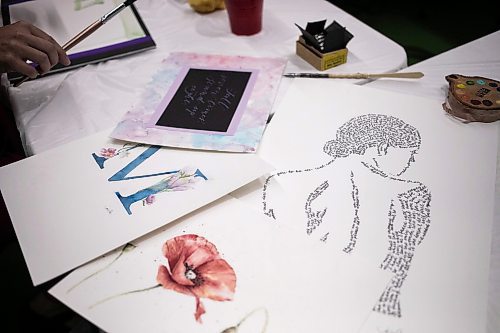 MIKAELA MACKENZIE / FREE PRESS
	
Maker-In-Residence Janet Murataճ work in the IdeaMill at the Millennium Library on Monday, Oct. 7, 2024.

For AV story.
Winnipeg Free Press 2024