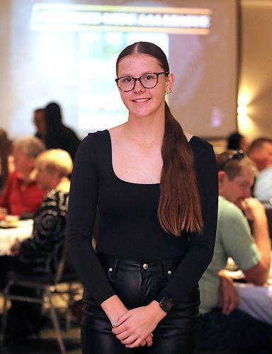 Ally Neufeld of Boissevain was named the top 16-and-under girls player on Saturday at Baseball Manitoba's annual awards banquet at Brandon's Clarion Hotel &amp; Suites. (Perry Bergson/The Brandon Sun)
Oct. 19, 2024