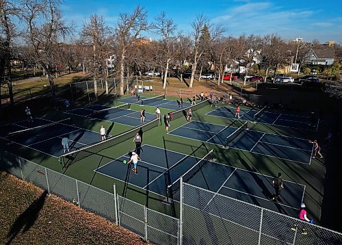 21102024
Dozens of pickleball players with the Brandon Pickleball Club take advantage of the beautiful weather to play matches at the Stanley Park Pickleball Courts on a hot Monday afternoon. 
(Tim Smith/The Brandon Sun)