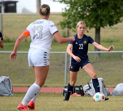 The Bobcats have seen big contributions from rookies, including Abby-Jo Wark (22) during their 11-1-0 season. (Thomas Friesen/The Brandon Sun)