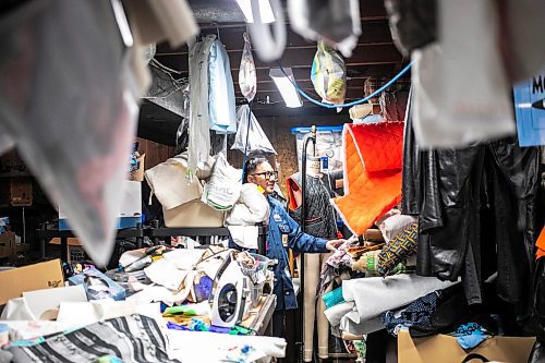 MIKAELA MACKENZIE / FREE PRESS
	
Roy Liang, the maker behind Winnipeg North of Fargo, in his basement workshop space on Tuesday, Oct. 22, 2024.

For Eva Wasney story.
Winnipeg Free Press 2024