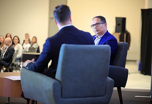 Ruth Bonneville / Free Press


Biz Chamber luncheon 

Chamber Board Chair Kevin Selch hosts Dharmesh Gandhi, partner at EY, 
 for a fireside chat providing insights to their business success during luncheon at RBC Convention Centre Wednesday. 

See Martin Cash story

Oct 23rd, , 2024
