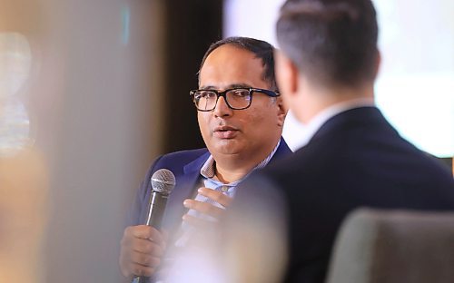 Ruth Bonneville / Free Press


Biz Chamber luncheon 

Chamber Board Chair Kevin Selch hosts Dharmesh Gandhi, partner at EY, 
 for a fireside chat providing insights to their business success during luncheon at RBC Convention Centre Wednesday. 

See Martin Cash story

Oct 23rd, , 2024
