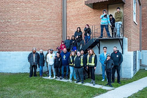 BROOK JONES/FREE PRESS
Sabu's Cubs are celebrating their first year anniversary and are pictured before heading out on the cubs' weekly community walk in North Point Douglas in Winnipeg, Man., Wednesday, Oct. 23, 2024.