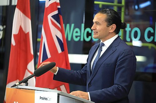 Ruth Bonneville / Free Press

Biz - New Flyer announcement 

Premier Wab Kinew answers questions from the media after announcement Friday. 

New Flyer Industries hosts media event announcing that they are expanding their  production to make electric buses in Canada, from start to finish, with the help of $38 million in new funding from the federal and provincial governments Friday. 

Paul Soubry, president and CEO, NFI Group Inc. spoke at the event  and thanked all levels of government for their support.  

Premier Wab Kinew, 
Federal Northern Affairs Minister Dan Vandal, and Minister Jamie Moses were some of the officials in attendance.. 

See Martin Cash story.

Oct 25th, , 2024
