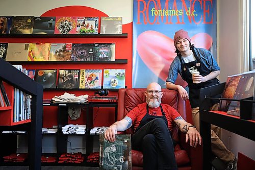 Ruth Bonneville / Free Press

ENT - Two French Men

Photo of Ryan (dad)  and Sam (son( French on a big red, leather chair in their newly opened record and coffee shop.  


Two French men &#x420;Ryan and Sam French, to be exact &#x420;have opened a new record and coffee shop on Tache, giving the busy St. Boniface commercial strip its only music store. The father-son duo started discussing the idea of opening a record shop this spring, with dad Ryan, 54, leaving his corporate gig in the coffee packaging industry and Sam, 22, putting his anthropology and archaeology studies on hold to give the store its start earlier this month. 

See story by Ben Waldman


Oct 28th, , 2024
