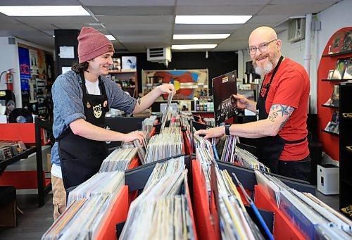 Ruth Bonneville / Free Press

ENT - Two French Men

Photos of Ryan (dad)  and Sam (son( French in their newly opened record and coffee shop.  


Two French men &#x420;Ryan and Sam French, to be exact &#x420;have opened a new record and coffee shop on Tache, giving the busy St. Boniface commercial strip its only music store. The father-son duo started discussing the idea of opening a record shop this spring, with dad Ryan, 54, leaving his corporate gig in the coffee packaging industry and Sam, 22, putting his anthropology and archaeology studies on hold to give the store its start earlier this month. 

See story by Ben Waldman


Oct 28th, , 2024
