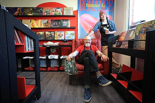 Ruth Bonneville / Free Press

ENT - Two French Men

Photo of Ryan (dad)  and Sam (son( French on a big red, leather chair in their newly opened record and coffee shop.  


Two French men &#x420;Ryan and Sam French, to be exact &#x420;have opened a new record and coffee shop on Tache, giving the busy St. Boniface commercial strip its only music store. The father-son duo started discussing the idea of opening a record shop this spring, with dad Ryan, 54, leaving his corporate gig in the coffee packaging industry and Sam, 22, putting his anthropology and archaeology studies on hold to give the store its start earlier this month. 

See story by Ben Waldman


Oct 28th, , 2024
