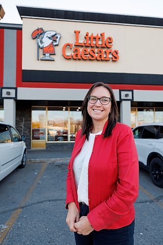 MIKE DEAL / FREE PRESS
Karissa Pazdor (she/her), 33, owns four Little Caesars locations in Winnipeg. She recently won an award from Skip and the Women&#x2019;s Executive Network that is presented to &quot;Canada&#x2019;s Most Powerful Women.&quot;
Reporter: Aaron Epp
241030 - Wednesday, October 30, 2024.