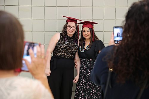 30102024
Assiniboine College Practical Nursing students Samantha Nickart and Damaris Quintero pose for photos with their mortarboards and stethoscopes following their graduation ceremony at the Keystone Centre on Wednesday. According to the college more than 800 graduates from 37 programs were part of the fall graduation. 
(Tim Smith/The Brandon Sun)