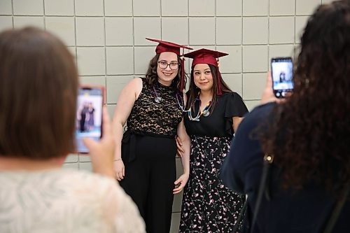 30102024
Assiniboine College Practical Nursing students Samantha Nickart and Damaris Quintero pose for photos with their mortarboards and stethoscopes following their graduation ceremony at the Keystone Centre on Wednesday. According to the college more than 800 graduates from 37 programs were part of the fall graduation. 
(Tim Smith/The Brandon Sun)