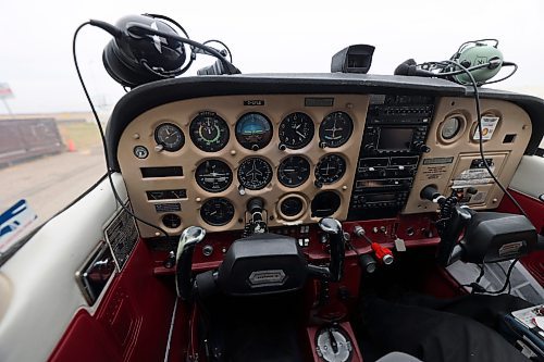 The dash of the Cessna 172 named &quot;Wiley&quot;. (Connor McDowell/Brandon Sun)