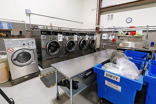 MIKE DEAL / FREE PRESS
Industrial laundry machines ready to tackle a recent shipment of PPE gear.
A tour inside the PPE cleaning and maintenance department. After crews fight a fire all of their protective gear is bagged and sent to be cleaned at this single location to help reduce possible transmission of hazardous materials.
Terry Duguid, MP for Winnipeg South and Parliamentary Secretary to the Prime Minister and Special Advisor for Water, talks about the National Framework on Cancers Linked to Firefighting during a press conference at the Winnipeg Fire Paramedic Service Academy (2546 McPhillips St.) Friday morning. Tom Bilous, President, UFFW and Kevin Lamoureux, MP for Winnipeg North were also on hand to speak to the media.
Reporter: Erik Pindera 
241101 - Friday, November 01, 2024.