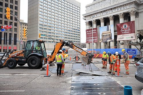 Ruth Bonneville / Free Press

Standup - Portage and Main Street work

Work crews maneuver around traffic to do major street work on Main Street just south of Portage Ave. Monday morning.  

It is not confirmed if this work is part of the beginning work to reopen the intersection of Portage and Main Street to pedestrians which is scheduled to begin in November. 

Nov 4th,  2024
