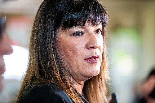 MIKAELA MACKENZIE / FREE PRESS

Minister of housing, addictions, and homelessness Bernadette Smith speaks to the media after a safer consumption site announcement at the Aboriginal Health &amp; Wellness Centre on Friday, July 12, 2024. 

For Malak story.

