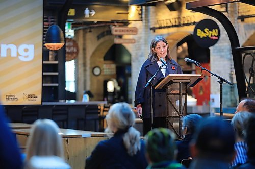 Ruth Bonneville / Free Press

BIZ - Forks agm

The Forks, Chief Executive Officer, Sara Stasiuk, speaks at the annual public meeting for the North Portage Partnership in the food hall Tuesday.   

Story by Gabby

Nov 5th,  2024
