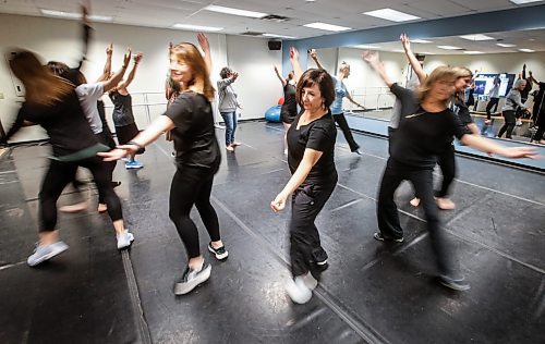 JOHN WOODS / FREE PRESS
Tamar Barr, centre right, and other members of Chai Folk Ensemble rehearse for their upcoming show November 9 at the Asper Jewish Centre Tuesday November 5, 2024. The show will feature performer past and present.

Reporter: ben