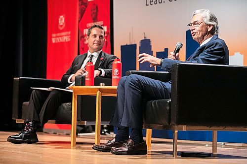 MIKAELA MACKENZIE / FREE PRESS
	
Gary Doer speaks at a Winnipeg Chamber of Commerce event exploring the question, &quot;How will the next president of the United States impact Winnipeggers?&quot; at the Winnipeg Art Gallery on Wednesday, Nov. 6, 2024.

For Aaron story.
Winnipeg Free Press 2024