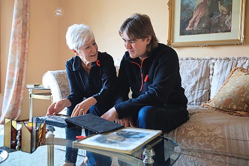 RUTH BONNEVILLE / FREE PRESS

LOCAL - WWll VET

Photo of  Gus Wasiuta's daughter Darlene Clark and  grandson, Cole Wasiuta, looking at old photo albums of him. 

For Remembrance Day, a piece profiling a Ukrainian soldier who is related to a WWII veteran from Winnipeg.

The WWII veteran&#x573; name was Gus Wasiuta. He died a few years back, at the age of 98yrs.  These photos are of his family in Winnipeg who Melissa is interviewing.  

Group photos of the family in various groupings and his medals and such. (We will also have art from Ukraine of the soldier here, and submitted vintage photos of Gus.)

Melissa Martin story for Saturday's paper.

Names of everyone who is a direct descendant of his at this photo shoot.  Info from family contact. 

Me: Alyssa Rempel
My mom who Melissa talked to (Gus' daughter): Darlene Clark
Gus' son: Steve Wasiuta
Steves son/ Gus grandson: Cole Wasiuta
Steves daughter/ Gus grandaughter: Kylie Wasiuta


Nov 7th, 2024