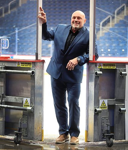 RUTH BONNEVILLE / FREE PRESS

ENT Arena switchovers

Portraits of True North's VP Facilities Ops, Ed Meichsner, standing between the main loading doors at ice level where all the actin takes place Friday. 

Feature on how the arena switches over the rink from event to event. 

See story by Jen


Nov 8th, 2024