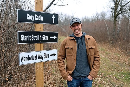 One of Willi Penner's responsibilities is to maintain a network of trails behind the cabins at Oak Haven Oasis. He ploughs them for snowshoeing and skiing. (Connor McDowell/Brandon Sun)