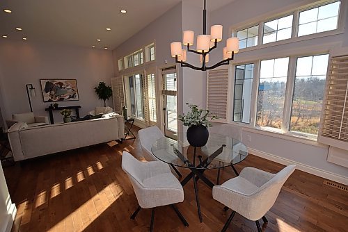 Todd Lewys / Free Press
A rear wall filled with south-facing windows allows loads of natural light to cascade into the dining area and great room.